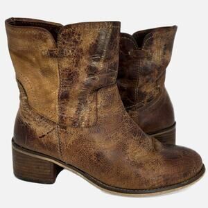 Diba True West Haven Boots  - Distressed Brown Leather
